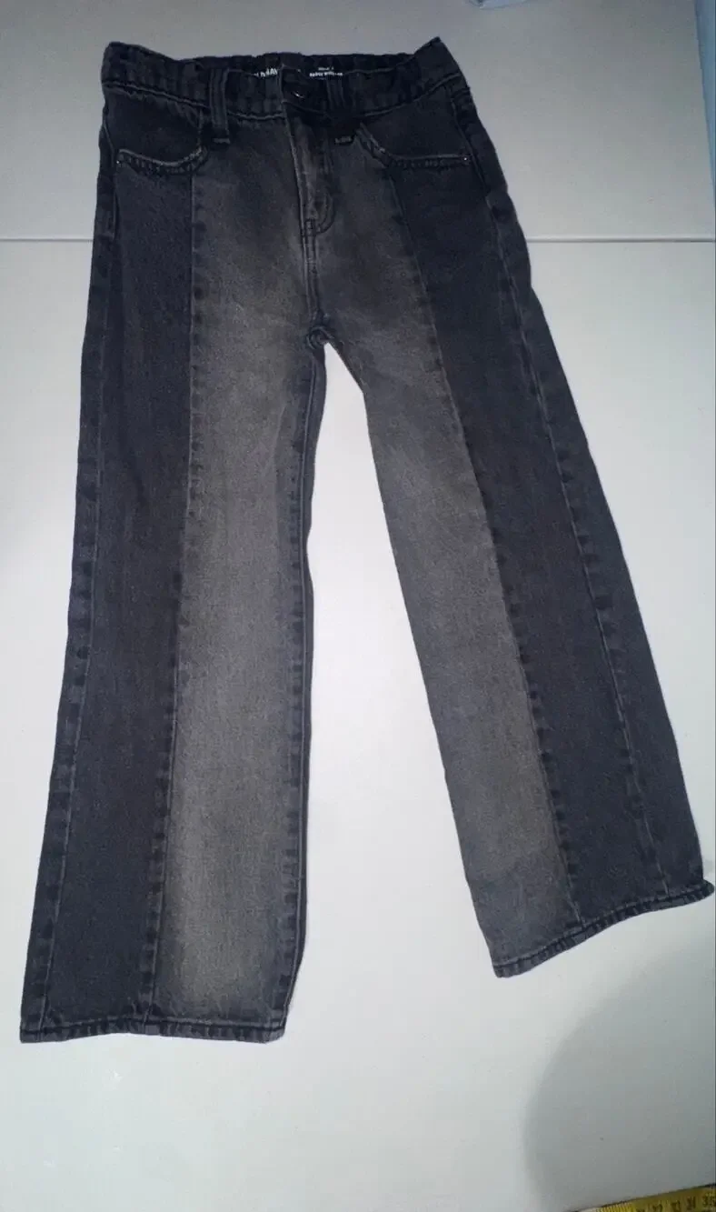 Old Navy Denim Jeans Girl 10 HiRise Baggy Everyday Casual Playwear School 2 Tone